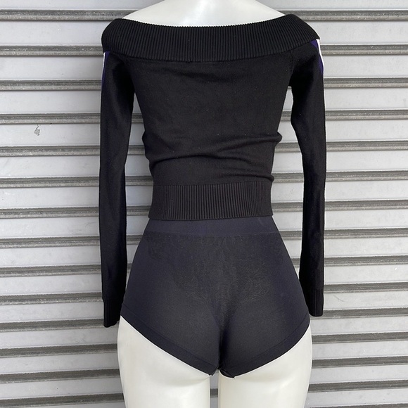 Forever 21 Off Shoulder Sweater Top Size M - Picture 7 of 8